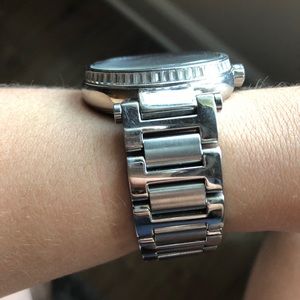 Michael Kors Accessories - Michael Kors Skylar Silver Black Steel Watch Michael Kors Accessories - Michael Kors Skylar Silver Black Steel Watch